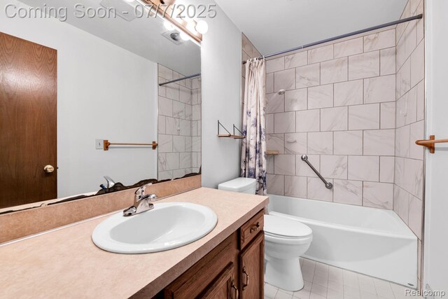 3447 Woodvalley Dr, Lapeer, MI 48446 - bathroom featuring vanity and shower / tub combo with curtain