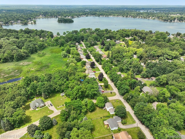 4220 England Beach Rd, White Lake, MI 48383 - drone / aerial view of a large body of water