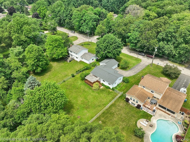 4220 England Beach Rd, White Lake, MI 48383 - aerial view of property and surrounding area