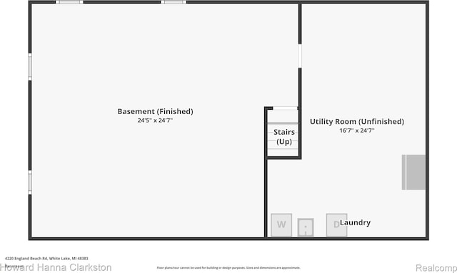 4220 England Beach Rd, White Lake, MI 48383 - view of floor plan / room layout