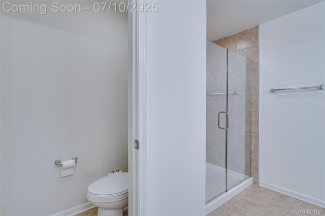 43433 Chancellor Ln, Novi, MI 48375 - bathroom featuring a shower stall and tile patterned flooring
