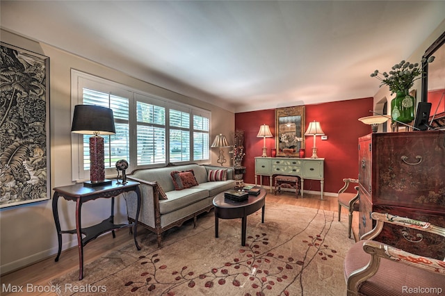 2233 Kohler St, Waterford, MI 48329 - living room with wood finished floors and baseboards