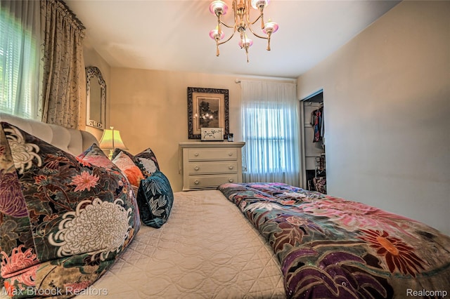 2233 Kohler St, Waterford, MI 48329 - bedroom with a chandelier
