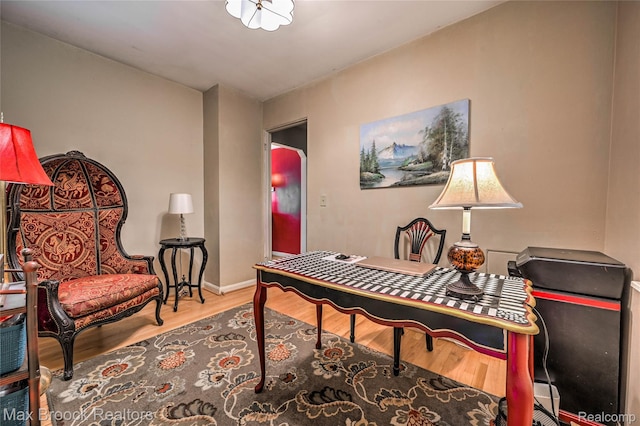 2233 Kohler St, Waterford, MI 48329 - home office with wood finished floors and baseboards