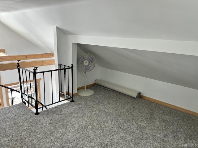 221 Bluegill Lake Dr, Frost, MI 48625 - additional living space with carpet floors and lofted ceiling