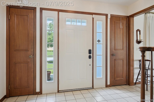 48721 W Normandy Ct, Plymouth, MI 48170 - entrance foyer with light tile patterned floors