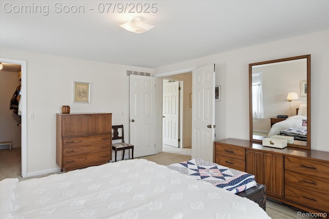 48721 W Normandy Ct, Plymouth, MI 48170 - bedroom with a spacious closet, light carpet, and a closet