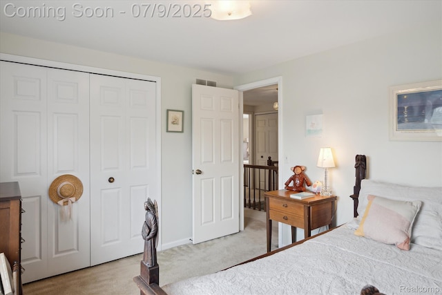 48721 W Normandy Ct, Plymouth, MI 48170 - bedroom featuring light carpet and a closet