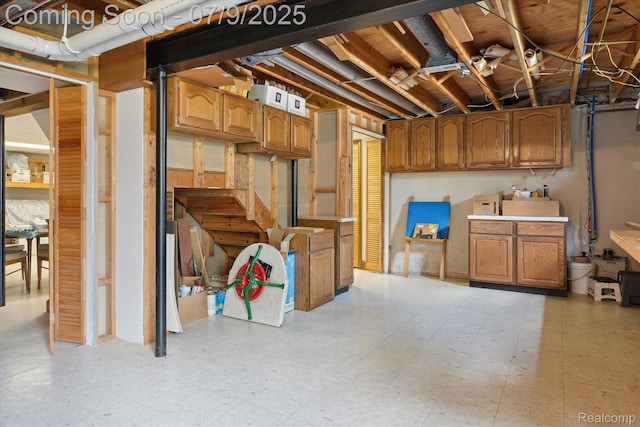48721 W Normandy Ct, Plymouth, MI 48170 - unfinished basement with light floors