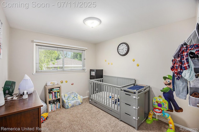 28640 Florence St, Northville, MI 48135 - bedroom featuring carpet floors and a crib
