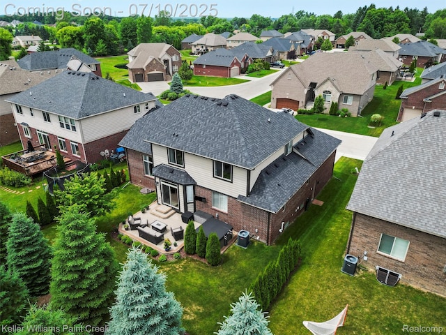62777 Franklin Park Dr, Washington, MI 48094 - aerial perspective of suburban area