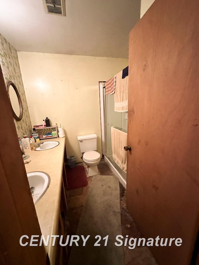 2410 Jossman Rd, Holly, MI 48442 - full bathroom featuring double vanity and a stall shower
