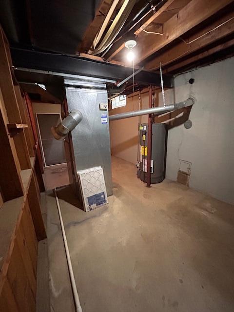 26219 Clarita St, Redford, MI 48240 - unfinished basement featuring water heater