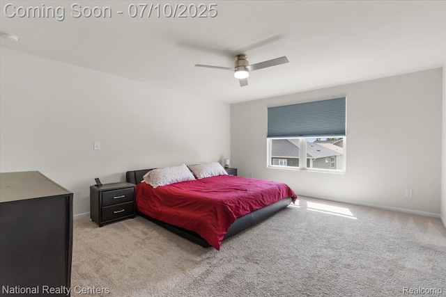 28049 Hummingdale Cir, Novi, MI 48377 - carpeted bedroom featuring a ceiling fan and baseboards