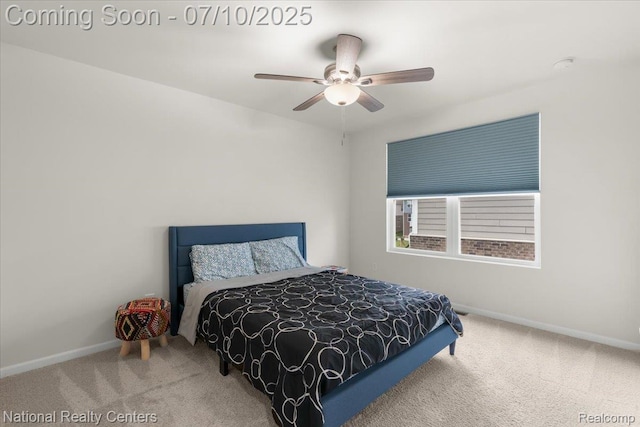 28049 Hummingdale Cir, Novi, MI 48377 - carpeted bedroom with baseboards and ceiling fan