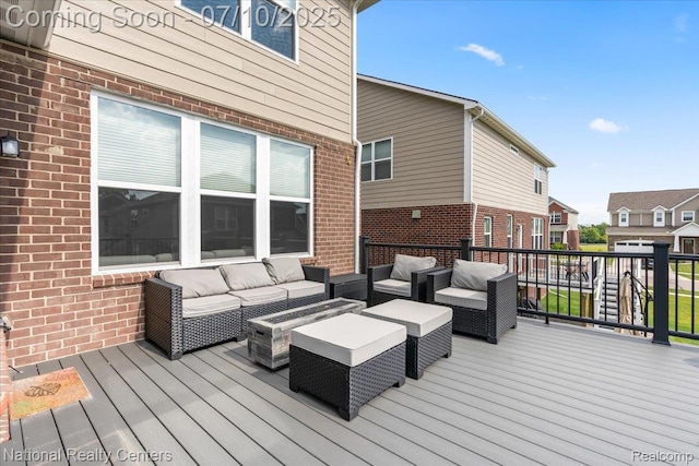 28049 Hummingdale Cir, Novi, MI 48377 - deck featuring an outdoor hangout area