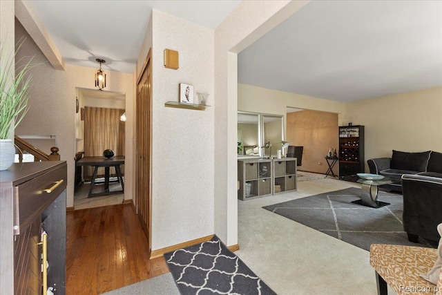 42109 Hartford Dr, Canton, MI 48187 - living area featuring wood finished floors and baseboards