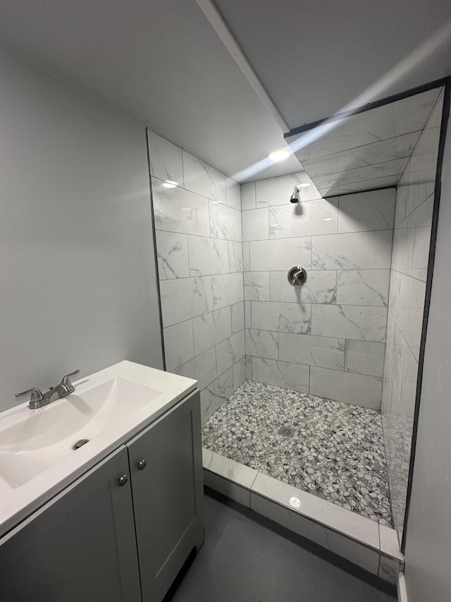 20523 Burt Rd, Detroit, MI 48219 - full bath with tiled shower and vanity