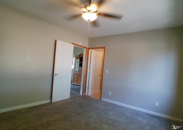 3380 Stewart Rd, Monroe, MI 48162 - spare room featuring a ceiling fan and carpet floors