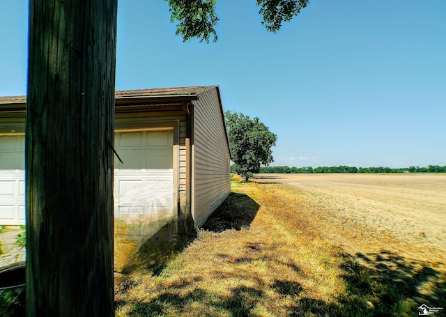 3380 Stewart Rd, Monroe, MI 48162 - garage with a rural view