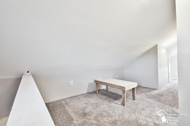 3380 Stewart Rd, Monroe, MI 48162 - playroom featuring carpet and lofted ceiling