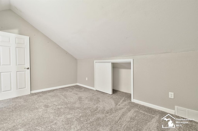 3380 Stewart Rd, Monroe, MI 48162 - additional living space with lofted ceiling and carpet floors