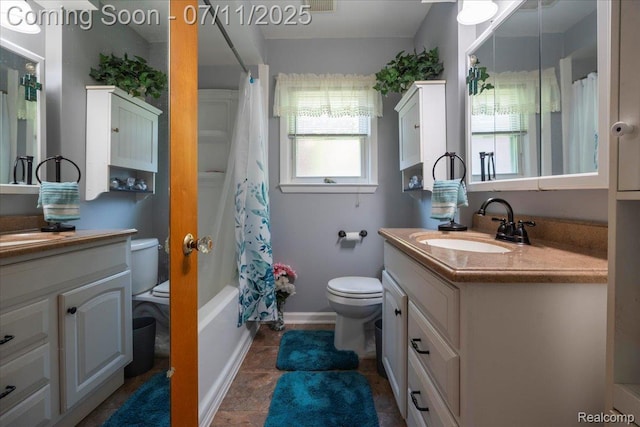 1946 Carlysle St, Dearborn, MI 48124 - bathroom with vanity and shower / bath combo with shower curtain