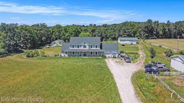 4450 Sylvan Rd, Grass Lake, MI 49240 - aerial view of property and surrounding area
