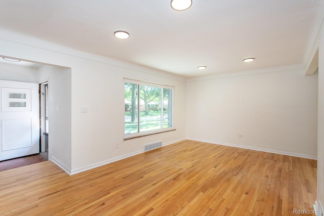 23461 Avon Rd, Oak Park, MI 48237 - spare room featuring light wood finished floors and recessed lighting