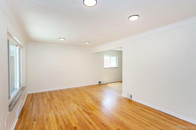 23461 Avon Rd, Oak Park, MI 48237 - spare room featuring light wood-style floors and recessed lighting