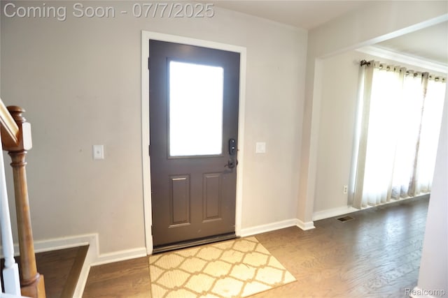 45587 Hanford Rd, Canton, MI 48187 - foyer with wood finished floors and baseboards