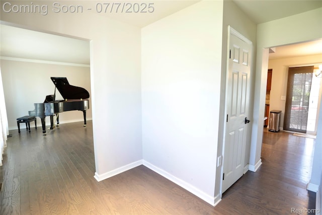 45587 Hanford Rd, Canton, MI 48187 - corridor featuring dark wood-style flooring