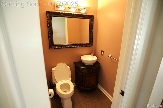 45587 Hanford Rd, Canton, MI 48187 - half bath with wood finished floors and vanity