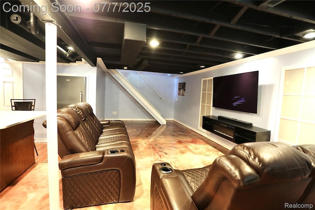 45587 Hanford Rd, Canton, MI 48187 - living room featuring stairway