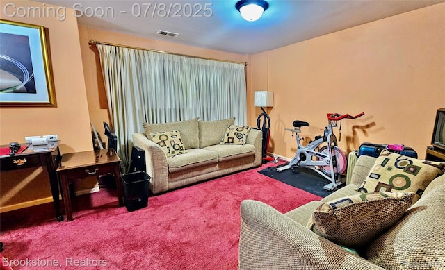 20059 Rodeo Ct, Southfield, MI 48075 - living area with carpet flooring