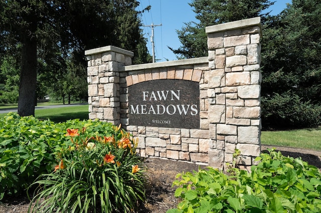 8181 Fawn Meadow Trl, Galesburg, MI 49053 - view of community sign