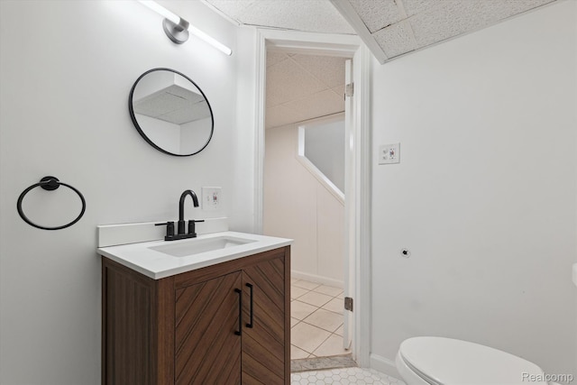 19340 Appoline St, Detroit, MI 48235 - bathroom featuring tile patterned floors and vanity