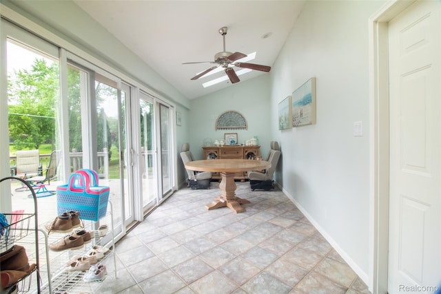 21102 Knudsen Dr, Grosse Ile, MI 48138 - sunroom / solarium with lofted ceiling and stone finish flooring