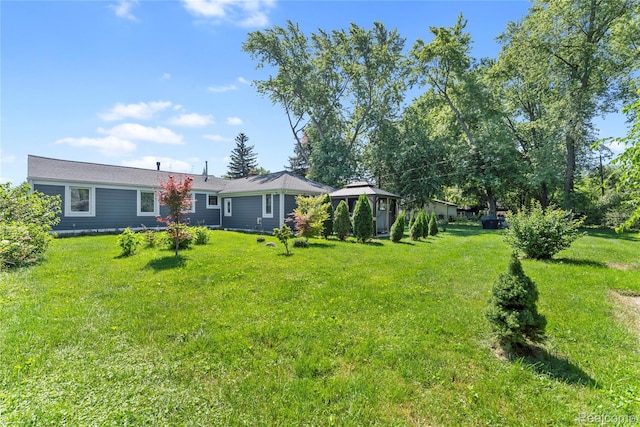 6917 Belton St, Garden City, MI 48135 - view of green lawn with a gazebo