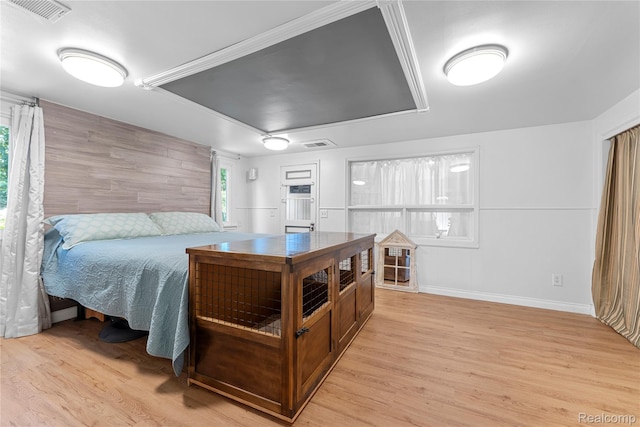 6917 Belton St, Garden City, MI 48135 - bedroom with light wood finished floors