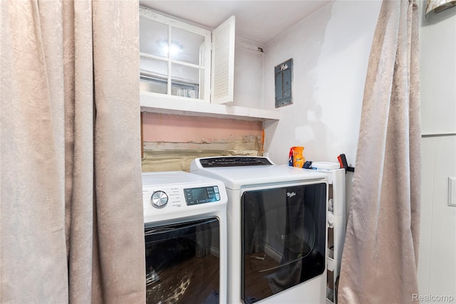 6917 Belton St, Garden City, MI 48135 - washroom featuring separate washer and dryer