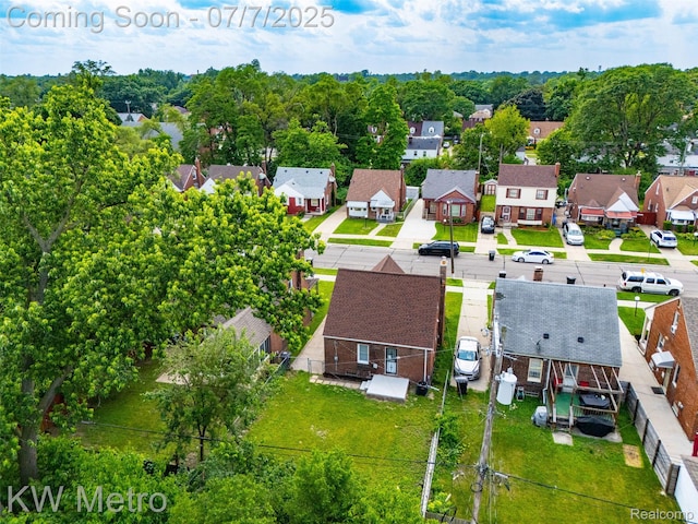 18258 Manor St, Detroit, MI 48221 - aerial perspective of suburban area