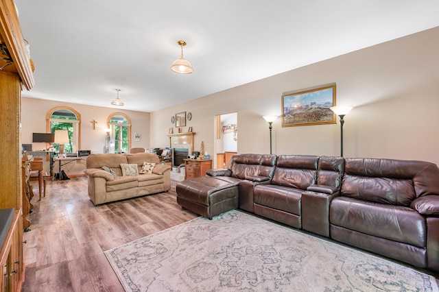 8361 9 Mile Rd, Big Rapids, MI 49307 - living room with wood finished floors