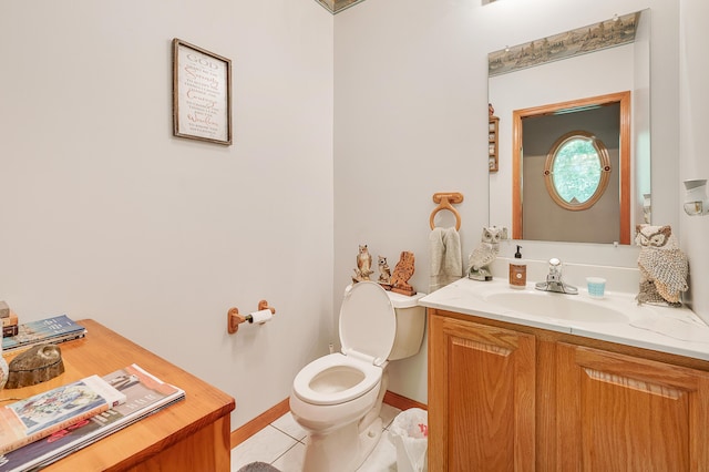 8361 9 Mile Rd, Big Rapids, MI 49307 - bathroom featuring vanity and tile patterned floors