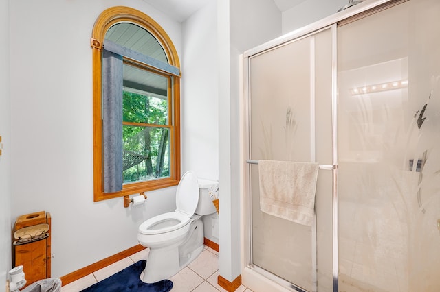 8361 9 Mile Rd, Big Rapids, MI 49307 - full bathroom featuring a stall shower and tile patterned flooring
