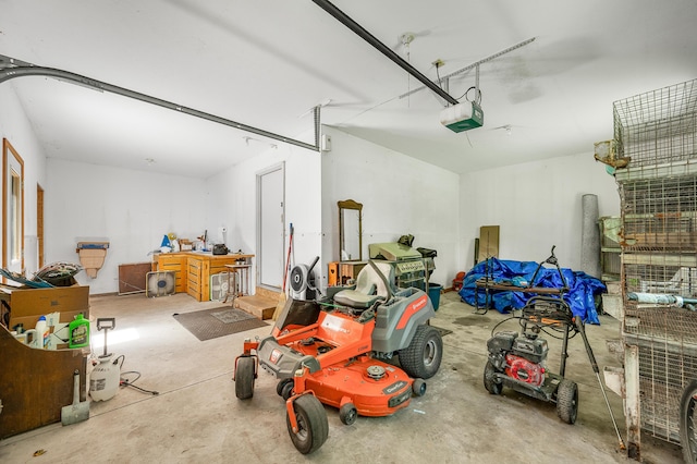 8361 9 Mile Rd, Big Rapids, MI 49307 - garage featuring a garage door opener