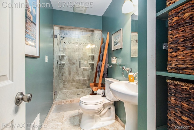 6706 Brookshire Dr, Canton, MI 48187 - bathroom with toilet and a stall shower