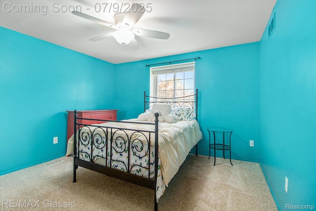6706 Brookshire Dr, Canton, MI 48187 - carpeted bedroom with a ceiling fan and baseboards