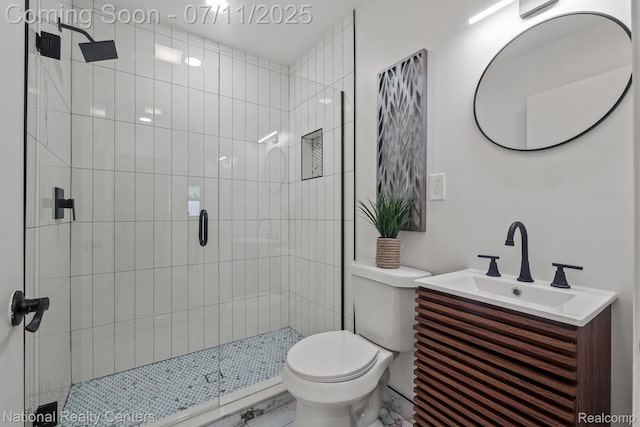 1089 Tecumseh Ave, Waterford, MI 48327 - full bathroom featuring a stall shower and vanity
