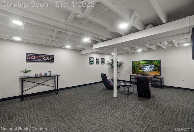 1089 Tecumseh Ave, Waterford, MI 48327 - office area with carpet flooring and baseboards